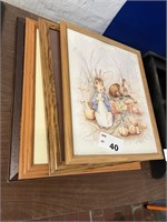 FRAMED ART AND FRAMES LOT- SEE PICS FOR ARTISTS