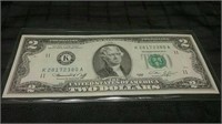 1976 US Bicentenial 2 Dollar Bank Note