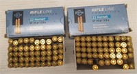 (100) Rounds of Rifle line 22 Hornet 45 grain SP