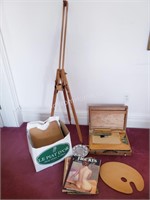 ARTIST EASEL + PAINT BOX