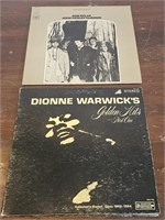 VTG ALBUMS-DIONNE WARWICK AND BOB DYLAN