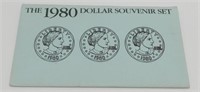 1980 U.S. Souvenir Dollar Set - 3 Susan B.