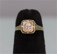 Vintage 14K Gold Diamond Ring, 2.0g