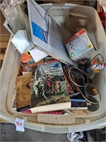 Tote of various items, stories of the rose, the