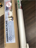 2pack flag poles / 1 flag included