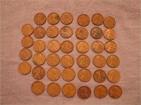Lot of 40 Wheat Pennies