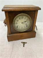 Arthur Prequegnat mantel clock, key 10” x 11”.