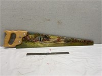 Hand Painted Saw