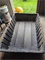 Black plastic tub