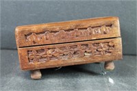 Carved Wood Musical Box