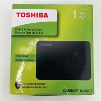 Toshiba 1TB USB 3.0 Hard Drive - NEW