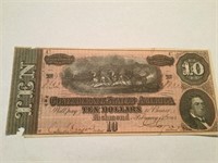 OG Civil War CS Bank Note