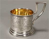 Russian Silver Tea Cup Holder,