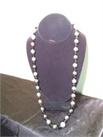 Black Tahitian Pearl & Green Tourmaline Necklace