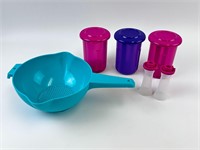 New Tupperware Pick-A-Deli, Colander, S&P