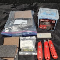 Shims, Sander blocks, Saddle Valve, Knives - J