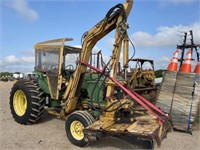 John Deere 6300 w/Tiger Special Side Boom Shredder