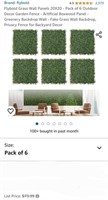 Flybold Grass Wall Panels 20X20 - Pack of 6