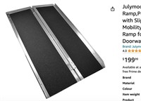 Julymoda 4ft Wheelchair Ramp,Portable Aluminium