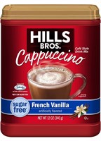 HillsBros Cappuccino SugarFree French Vanilla12 oz