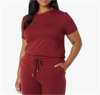 M Amazon Essentials Women's Perfect Short Sleeve
