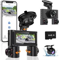 360 Dash Cam Front and Rear Inside