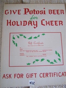 Give Potosi Beer for Holiday Cheer - Glass Framed