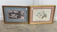 Two Framed Magnolia Prints
