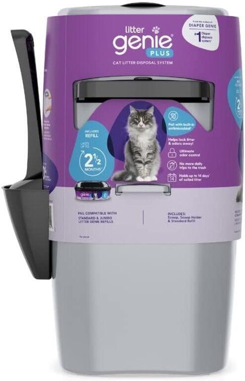 Silver Litter Genie Plus Pail Cat System