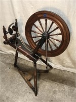 Wooden Spinning Wheel (36"H)