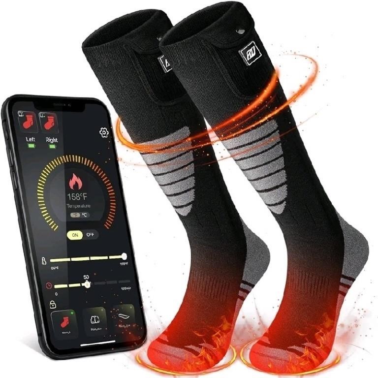 Heated Socks for Men Women Rechargeable Washable 7