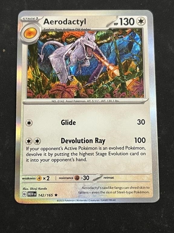 Aerodactyl Hologram Pokémon Card