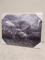 Elephant hologram artwork