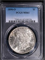 1890-O $1 Morgan Dollar PCGS MS61 Nice for a 61!