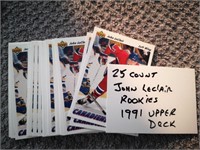 JOHN LECLAIR 25ct UPPER DECK ROOKIE CARDS