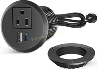 2 inch Desk Power Grommet Outlet  with 2 USB