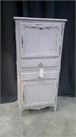GRAY FRENCH CABINET