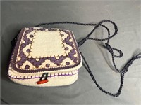 Vintage Embroidered Fabric Purse