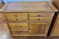 THOMASVILLE OAK FLIP TOP SERVER