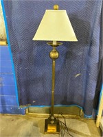 Bronze Finish Floor Lamp, powers on