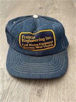 Vintage Denim Francis Engineering Coal Mining Hat