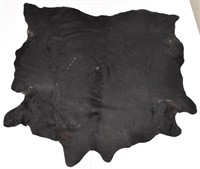 Tanned Black Cow Hide (Hair On) 75" x 74"