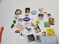 Buttons & Magnets - incl Tommy for govenor