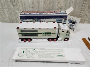 Hess toy truck with race cars - new in box