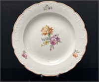 RARE Antique Willi Bose KPM Porcelain Floral Plate