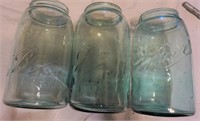 3 Ball green jars for one money
