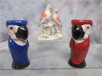 Vintage Spaulding China Parakeets & Parrot Mugs