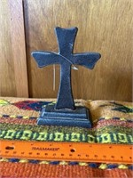 Metal standing cross