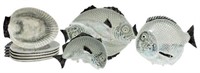 (8) CHRISTIAN DIOR FISH & OYSTER PLATES