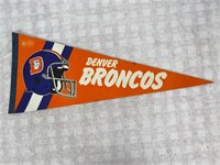 Vtg DENVER BRONCOS Football Team Pennant